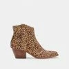 DOLCEVITA SILMA BOOTIES IN LEOPARD CALF HAIR