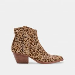 DOLCEVITA SILMA BOOTIES IN LEOPARD CALF HAIR