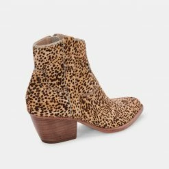 DOLCEVITA SILMA BOOTIES IN LEOPARD CALF HAIR