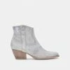 DOLCEVITA SILMA BOOTIES IN SILVER MULTI CALF HAIR