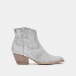 DOLCEVITA SILMA BOOTIES IN SILVER MULTI CALF HAIR