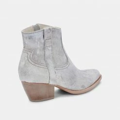 DOLCEVITA SILMA BOOTIES IN SILVER MULTI CALF HAIR