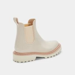 DOLCEVITA PRE-ORDER STORMY RAINBOOTS IVORY PATENT STELLA