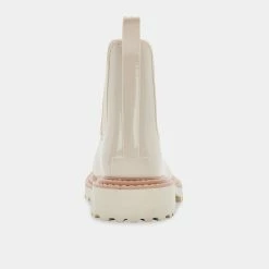 DOLCEVITA PRE-ORDER STORMY RAINBOOTS IVORY PATENT STELLA