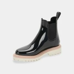 DOLCEVITA STORMY RAINBOOTS ONYX PATENT STELLA