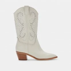 DOLCEVITA SULA BOOTS OFF WHITE LEATHER