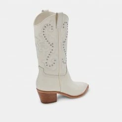 DOLCEVITA SULA BOOTS OFF WHITE LEATHER