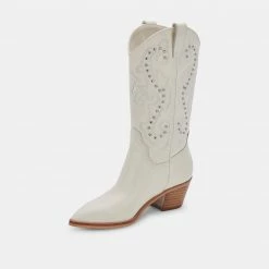 DOLCEVITA SULA BOOTS OFF WHITE LEATHER