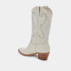 DOLCEVITA SULA BOOTS OFF WHITE LEATHER