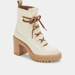 DOLCEVITA CELIDA BOOTS OFF WHITE NYLON