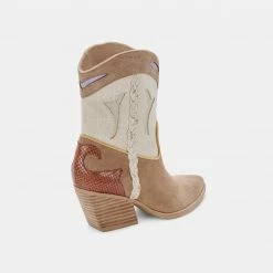 DOLCEVITA LORAL BOOTIES TAUPE MULTI SUEDE