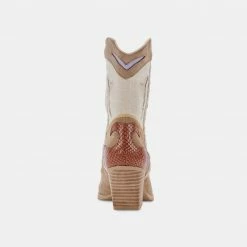 Recurate RESALE LORAL BOOTIES IN TAUPE MULTI SUEDE - Re:vita
