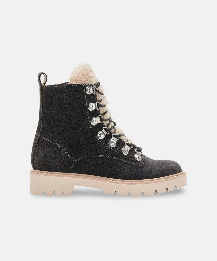 DOLCEVITA PUCK BOOTIES ANTHRACITE SUEDE