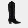 DOLCEVITA SOLEI STUD BOOTS BLACK SUEDE