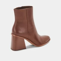 DOLCEVITA TERRIE BOOTIES CHOCOLATE LEATHER