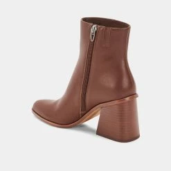 DOLCEVITA TERRIE BOOTIES CHOCOLATE LEATHER
