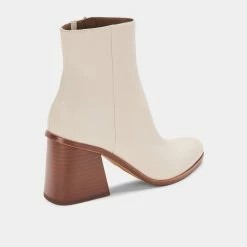 Recurate RESALE TERRIE BOOTIES IVORY LEATHER - Re:vita