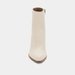 DOLCEVITA TERRIE BOOTIES IVORY LEATHER