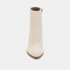 Recurate RESALE TERRIE BOOTIES IVORY LEATHER - Re:vita