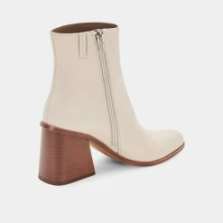 Recurate RESALE TERRIE BOOTIES IVORY LEATHER - Re:vita