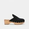 DOLCEVITA CLOSEN CLOGS BLACK NUBUCK