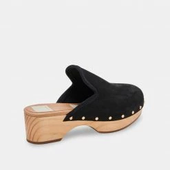 DOLCEVITA CLOSEN CLOGS BLACK NUBUCK