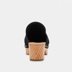 DOLCEVITA CLOSEN CLOGS BLACK NUBUCK