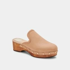 DOLCEVITA CLOSEN CLOGS CAMEL NUBUCK