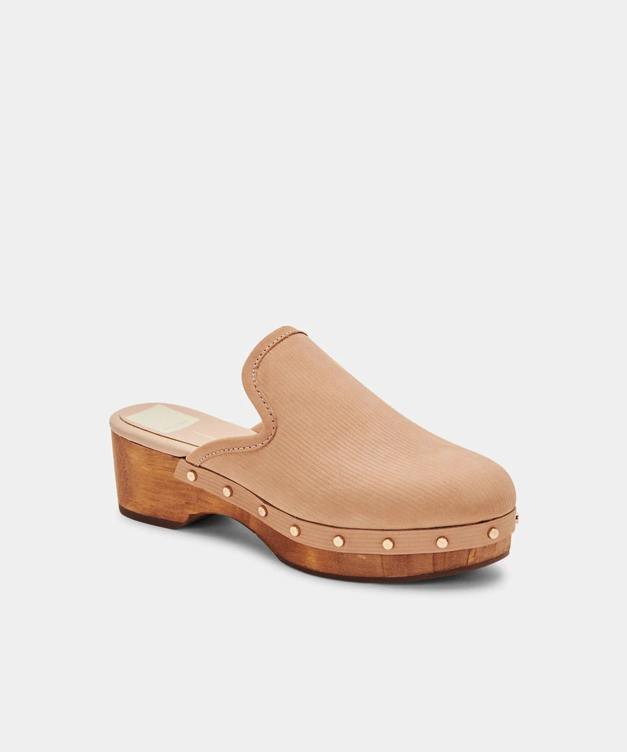 DOLCEVITA CLOSEN CLOGS CAMEL NUBUCK