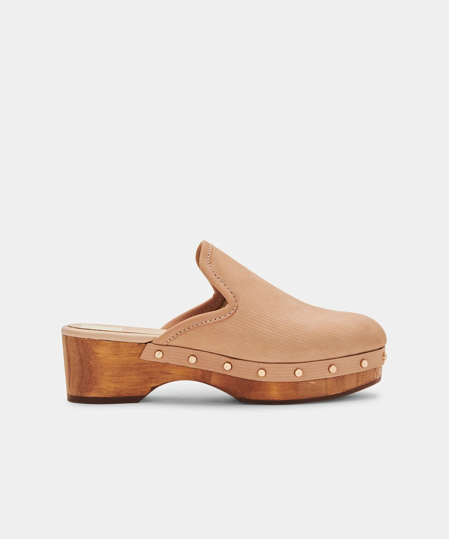 DOLCEVITA CLOSEN CLOGS CAMEL NUBUCK