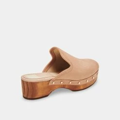 DOLCEVITA CLOSEN CLOGS CAMEL NUBUCK