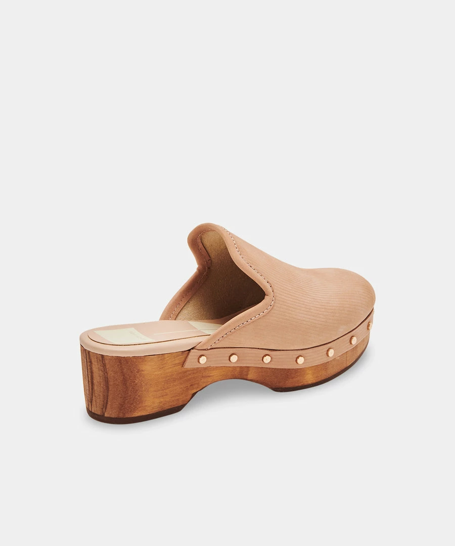 DOLCEVITA CLOSEN CLOGS CAMEL NUBUCK