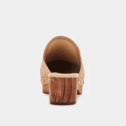 DOLCEVITA CLOSEN CLOGS CAMEL NUBUCK