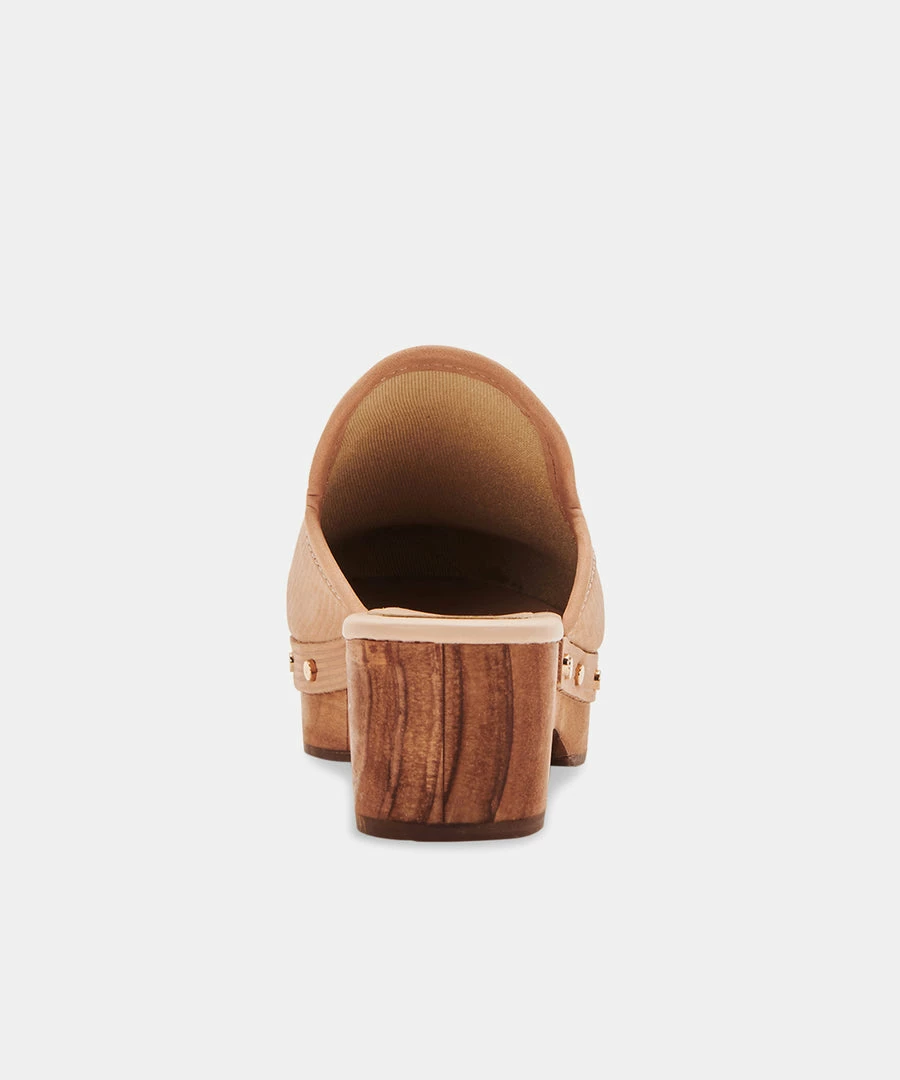 DOLCEVITA CLOSEN CLOGS CAMEL NUBUCK