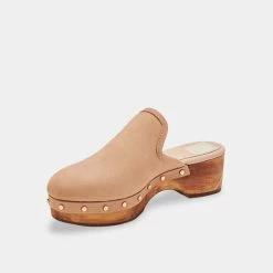 DOLCEVITA CLOSEN CLOGS CAMEL NUBUCK