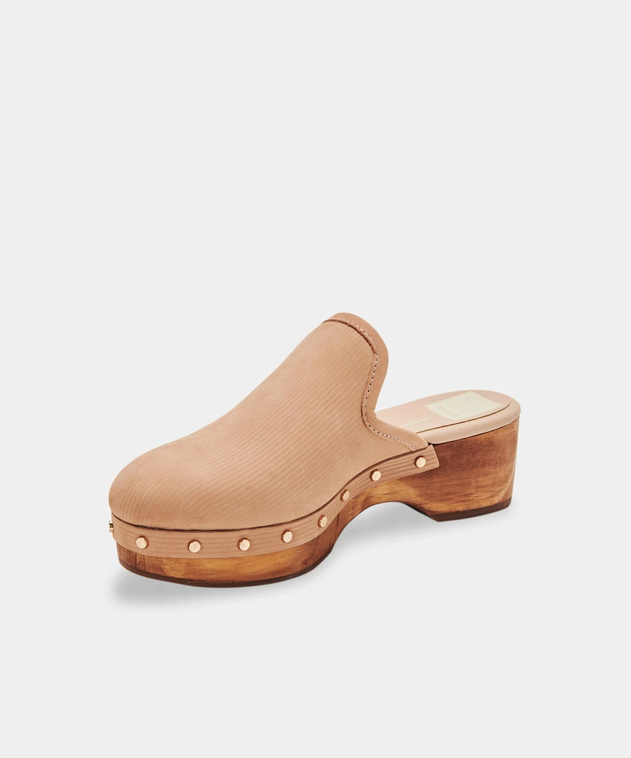DOLCEVITA CLOSEN CLOGS CAMEL NUBUCK