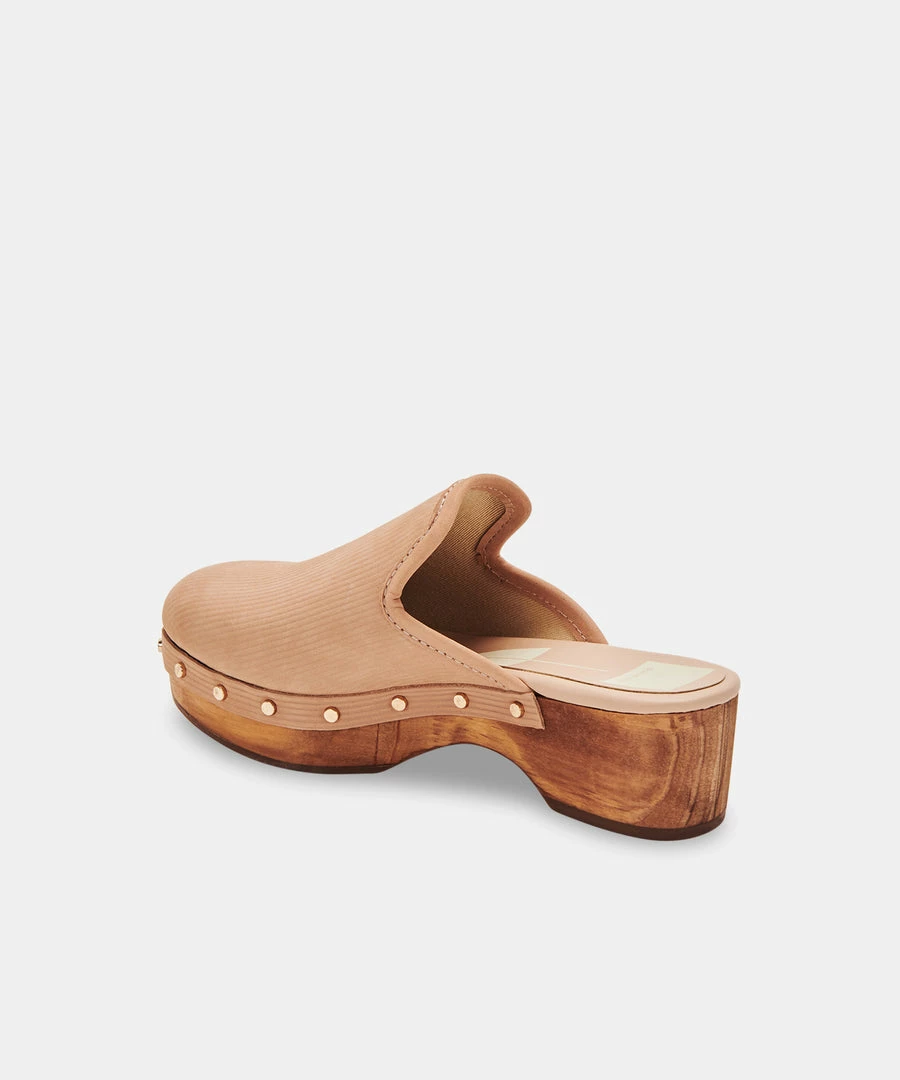 DOLCEVITA CLOSEN CLOGS CAMEL NUBUCK