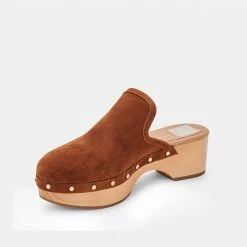 DOLCEVITA MULES & CLOGS CLOSEN CLOGS COGNAC SUEDE