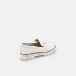 DOLCEVITA AUBREE FLATS WHITE LEATHER