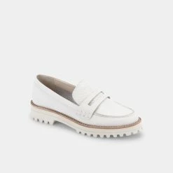 DOLCEVITA AUBREE FLATS WHITE LEATHER