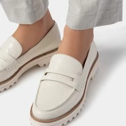 DOLCEVITA AUBREE FLATS WHITE LEATHER