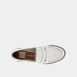 DOLCEVITA AUBREE FLATS WHITE LEATHER