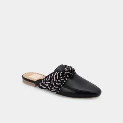 DOLCEVITA HYLDA FLATS BLACK LEATHER