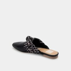 DOLCEVITA HYLDA FLATS BLACK LEATHER
