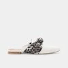 DOLCEVITA MULES & CLOGS HYLDA FLATS IVORY CROCO PRINT LEATHER