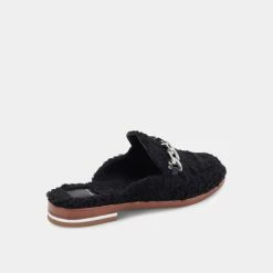 DOLCEVITA MULES & CLOGS PELA FLATS BLACK PLUSH