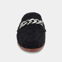 DOLCEVITA MULES & CLOGS PELA FLATS BLACK PLUSH