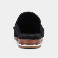 DOLCEVITA MULES & CLOGS PELA FLATS BLACK PLUSH