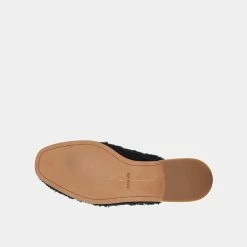 DOLCEVITA MULES & CLOGS PELA FLATS BLACK PLUSH