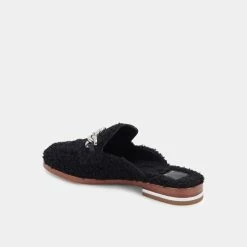 DOLCEVITA MULES & CLOGS PELA FLATS BLACK PLUSH